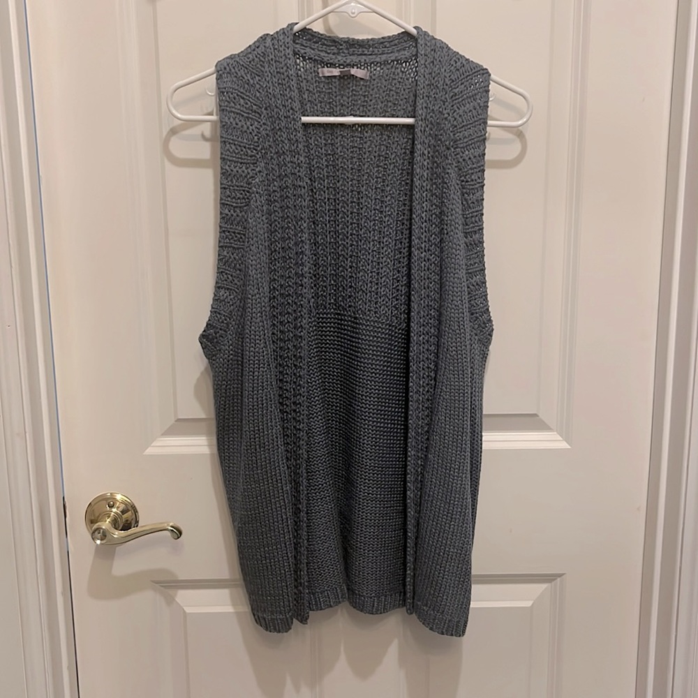 GAP beautiful knit sweater vest flour blue sz M